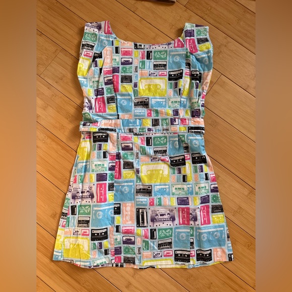 Matrushka Dress with 80’s Cassette Print - Picture 4 of 10
